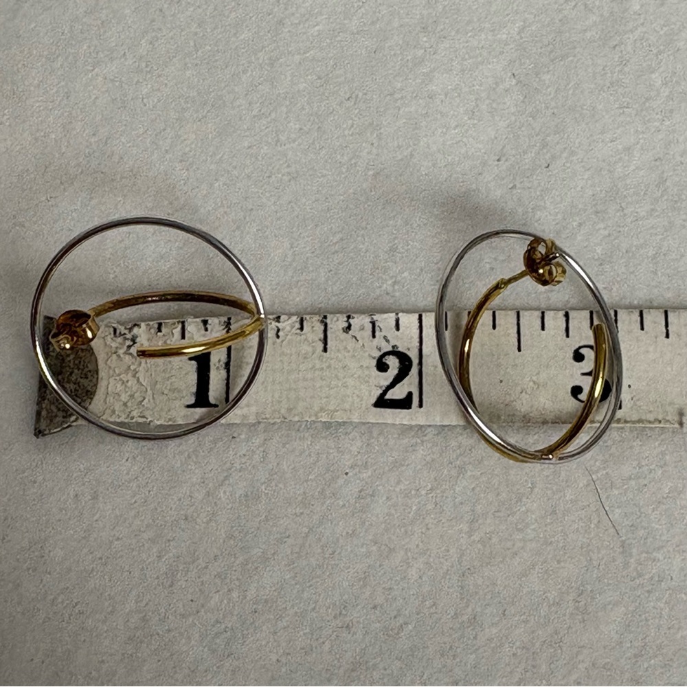 CHARLOTTE CHESNAIS Saturn M Earrings Gold Vermeil Sterling Silver - Picture 4 of 16